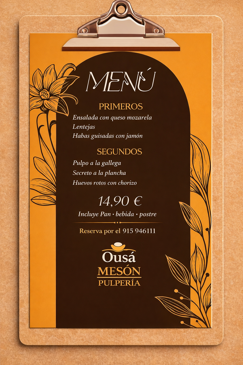Menú del día