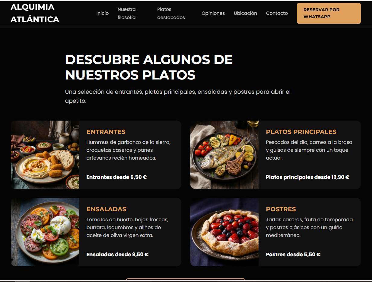 Menú del día